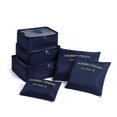 thumbnail image 1 of SZTXJ 6-in-1 Luggage Organizer Set for Travel, Different Sizes Cubes Waterproof Travel Storage Bags, Nylon Suitcase Organizers 3 Cubes + 3 Travel Bags, 1 of 5