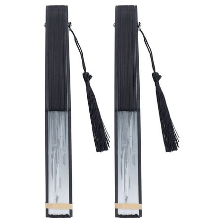 

Bamboo Fan Durable Elegant Hand Fan Black For Decoration For Performance For Gift