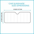 thumbnail image 2 of 1pc UV Protection Car Windshield Sun Shade - 24x50 Inch Reversible Dual-Layer, 2 of 7
