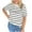 White, variant on Posijego Women's Striped Short Sleeve T Shirts Crew Neck Graphic Tee for Women Casual Basic Shirts Summer
