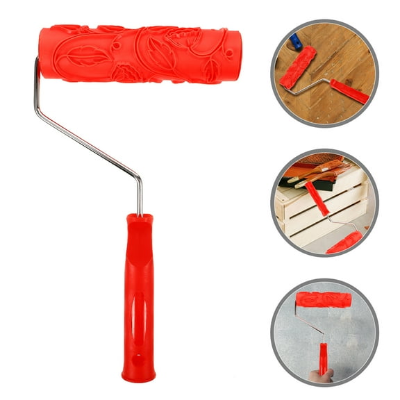 WASHWEPE 2Pcs Texture Roller for DIY Wall Art with Embossing Effect 11.4x7x1.8in