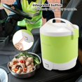 thumbnail image 2 of LYUMO Cuiseur Vapeur pour Aliments, Cuiseur à Riz Multifonction, 24 V 180 W 1,6 L Cuiseur à Riz Électrique Portable Multifonction Cuiseur Vapeur pour Voitures, 2 of 8