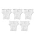 thumbnail image 4 of 5 protectores de pañal reutilizables para adultos, lavables, suaves, para incontinencia, de fibra de algodón, color blanco, talla L, 4 of 6