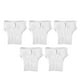 thumbnail image 4 of 5 protectores de pañal reutilizables para adultos, lavables, suaves, para incontinencia, de fibra de algodón, color blanco, talla L, 4 of 6
