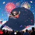 thumbnail image 2 of US 250th Anniversary Patriotic Baseball Cap – Adjustable Vintage Washed Hat with USA Flag Embroidery – Commemorative Cap for Men & Women – Celebrate 1776–2026, 2 of 5
