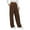 Brown, variant on Brondbend Womens Joggers with Pockets Womens Sweatpants High Elastic Waisted Solid Color Wide Leg Drawstring Workout Trousers Loose Fit Running Fitness Comfortable Sports Pants,Brown