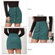 thumbnail image 3 of Falda Corta Bolsillos Delanteros Minifalda De Línea A Para Otoño De Invierno ANGGREK Ropa, 3 of 6
