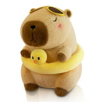 Cute Capybara Plush Adorable Capybara Stuffed Animal Soft Stuffed Capibara Toys Plushies Pillow Gifts for Kids (10 Inches)