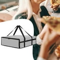 thumbnail image 1 of Bolsa de transporte aislante para pizza, asa reforzada, ligera, para almacenar alimentos fríos y calientes, para catering, comida para llevar al 40 cm x 40 cm x 15 cm, 1 of 8