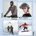 thumbnail image 5 of QHUDLV Winter Cycling Face Mask Windproof Cold Weather Breathable Motorcycle Ski Snowboard Protection Thermal Comfortable Anti Fog Adjustable Full Face Cover Outdoor Sports Gear for Men Women, 5 of 5