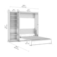 thumbnail image 4 of Pemberly Row Full Murphy Bed with Closet Organizer (88"W) - Engineered Wood, 4 of 13