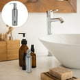 thumbnail image 2 of Shisuyan Shampoo Bottle Hand Soap Container Stainless Steel Silver 1Set 8.1x2in, 2 of 8