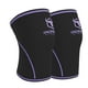 thumbnail image 1 of Rodilleras de 7 mm (1 par) - Rodilleras de alto rendimiento para levantamiento de pesas, cross training y powerlifting - Las mejores rodilleras y correas de compresión - Para hombres y mujeres (Negro/, 1 of 5
