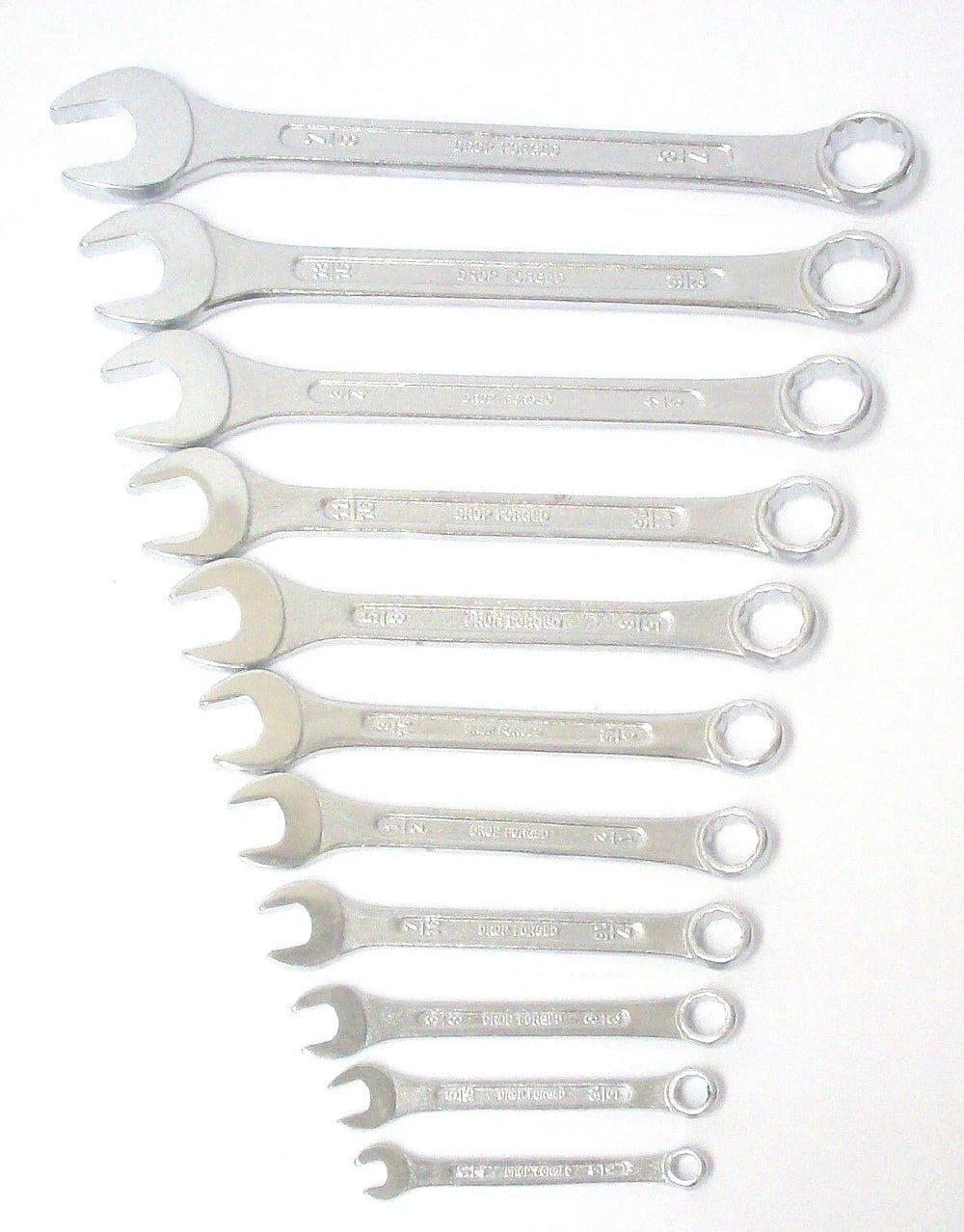 11 Pieces Mechanics Shop Handy Man Tools SAE Combination Wrench Set