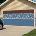 thumbnail image 5 of Blue Brown Flowers Garage Door Cover Banner 7 x 16 FT, Classic Botanical Art Elegant Garage Door Curtains Backdrop with Grommets for Indoor Outdoor Wall Party Porch Yard Decorations Background, 5 of 9