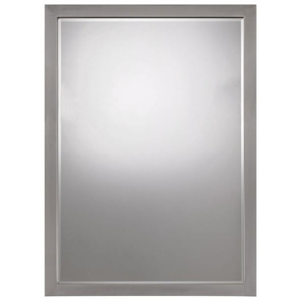 Minka Lavery Paradox Brushed Nickel 24 X 33 Wall Mirror Com Minka Lavery Paradox Brushed Nickel 24, Minka Lavery 1430 84 Mirror Brushed Nickel Paradox