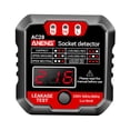 thumbnail image 4 of yuksok 3xOutlet Tester Polarity Test Circuit Analyzer Phase Check Sockets Tester black, 4 of 9