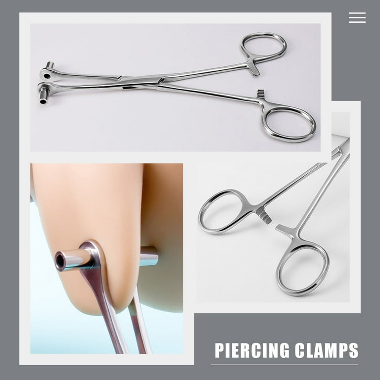 Stainless Steel Piercing Plier Piercing Tool Piercing Clamps Body Piercing  Forceps for Body 