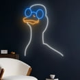 thumbnail image 5 of Handmadetneonsign Duck Glasses Neon Light, Glass Duck Led Light, Duck Led Sign, Duck Neon Sign, 5 of 5