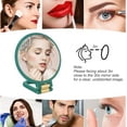 thumbnail image 6 of 30x Magnifying Mirror, Travel Hand Mirrors with Handle - Double Side Handheld Mirror with 1X 30X Magnification & Adjustable Handle/Stand, Hand Held Foldable Travel Mirror for Makeup(Army Green), 6 of 6