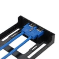 thumbnail image 3 of Panel frontal USB 3.0 para PC de escritorio, convierte espacio de unidad de disquete en puertos USB, fácil instalación, sin energía externa, color negro, transferencia rápida de datos hasta 5Gbps., 3 of 6