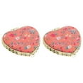 thumbnail image 5 of 2Pcs Heart Shape Dual-side Cosmetics Mirrors Foldable Small Makeup Mirrors, 5 of 5