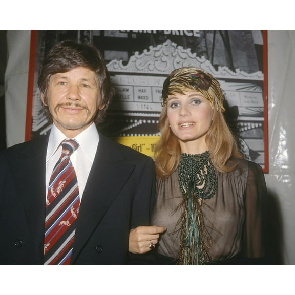 Charles Bronson And Jill Ireland Candid 1970's 24X36 Classic Hollywood Poster