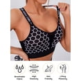 thumbnail image 3 of LJVOGUES Women's Strappy Sports Bras Fitness Workout Padded Yoga Bra Criss Cross Back, 3 of 6