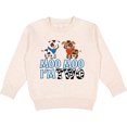 thumbnail image 2 of Inktastic Moo Moo I'm 2 with Cute Holstein Cows Toddler Sweatshirt, 2 of 4