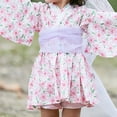 thumbnail image 5 of Toddler Girls Outfits Trendy Stylish Printed Kimono Long Sleeve For Casual Wear Ideal For Year Round Fashion Gift Sets Size 4-5T, 5 of 6