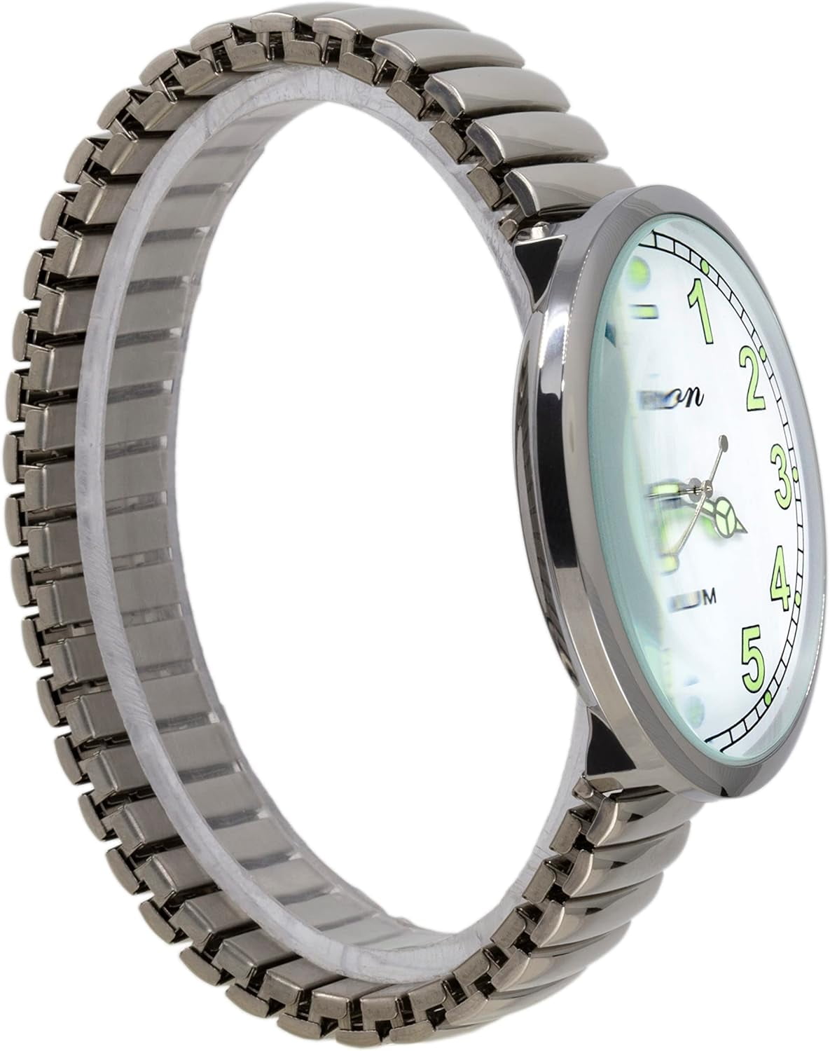 Blekon Collections New Super Large Face Stretch Band Luminous Hands and Numbers Dial Japanese Movement PC21J Fashion Watch