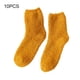 thumbnail image 4 of Calcetines Minnieouse textura extra gruesos y elásticos 10 piezas superficie lisa resistente al desgaste color amarillo, 4 of 6