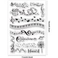 thumbnail image 6 of Custom Summer Theme PVC Plastic Clear Stamps for DIY Scrapbooking Photo Album Decorative Cards Making Musical Note 160x110mm, 6 of 8