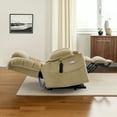 thumbnail image 3 of MCombo Triple Motor Power Lift Recliner for Elderly, Sleep Recliner Sofa with Adjustable Headrest, Fabric, Beige, 3 of 10