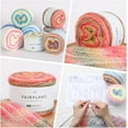 thumbnail image 6 of Ombre Yarn for Crocheting, Gradient Cake Yarn, 100g 60% Cotton 30% Acrylic 10% Wool Ombre Multicolor Soft Rainbow Cotton Crochet Yarn for Scarves, Shawls, Blankets and Garments, 6 of 6