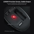 thumbnail image 2 of Mofii 2.4G Wireless Keyboard Mouse Combo keyboard and mouse sharing One receiver USB Interface 110 Key Slot Design Black, 2 of 10