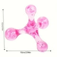thumbnail image 5 of Novelty Four-Ball Manual Massager, Mini Massage Roller Stick For Waist, Back & Hands, Durable PS (Polystyrene) Material, Portable Handheld Muscle Relief Tool, 5 of 5