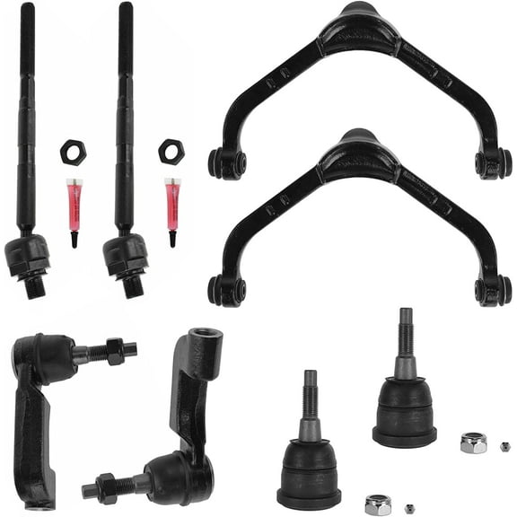 Control Arms Inner & Outer Tie Rods Ball Joints Kit Set of 8 for Jeep Liberty