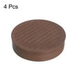 thumbnail image 3 of Protectores de patas de silla para el suelo, paquete de 4, 2" - Almohadillas redondas de caucho antideslizantes para suelos de madera, sofá (Marrón), 3 of 5