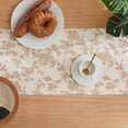 thumbnail image 4 of 100% Cotton French Pastoral Table Runners, 13x36 Inch Brown Farmhouse Table Runners 36 Inches Long, Vintage Flowers Print Home Decors, 4 of 6