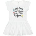 thumbnail image 3 of Inktastic Dance Like Frosty, Shine Like Rudolph, Give Like Santa Girls Toddler Dress, 3 of 5