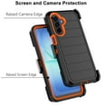 thumbnail image 3 of Galaxy A17 5G Case,Takfox Samsung Galaxy A17 5G Holster Phone Case with Built-in Screen Protector Swivel Belt Clip [3 Layers] Heavy Duty Full Body Protection Shockproof Kickstand Cover - Black/Orange, 3 of 7