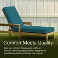 thumbnail image 2 of Textured Solid Teal Chaise Lounge Cushion, 2 of 8