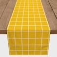thumbnail image 3 of Creative Products Hand Drawn Plaid Yellow 16x90 Poly Twill Table Runner, 3 of 3