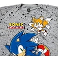 thumbnail image 6 of SEGA Boys Sonic The Hedgehog Shirt, The Hedgehog Trio Graphic T-shirt Grey - S, 6 of 7