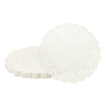 100pcs Paper Doilies 5" Round Disposable Lace Paper Doilies Placemats White