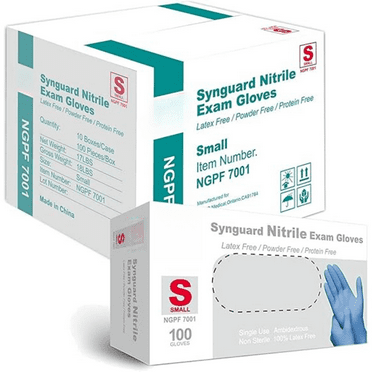 Medical Blue Nitrile Exam Gloves, Latex-Free & Powder-Free Food-Safe House Cleaning Disposable Glove (1000 Pcs)