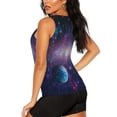 thumbnail image 3 of KLL Planets Stars And Galaxies1 Print Womens Tank Top Sleeveless Workout Tops Athletic Running Shirts Yoga Gym Clothes-Small, 3 of 7