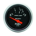 thumbnail image 3 of AutoMeter 3318 Sport-Comp Electric Fuel Level Gauge; 2-1/16 in.; Black Dial Face; Fluorescent Red Pointer; White Incandescent Lighting; Electric Air-Core; 16 Ohms Empty /158 Ohms Full;, 3 of 5
