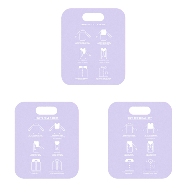 Tabla Plegable para Ropa Organizador Plástico Doblar Vestidos Uso Diario en El () Morado